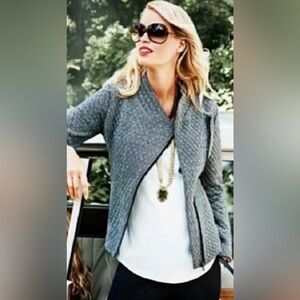 CAbi Quilted Moto jacket 3025 size medium